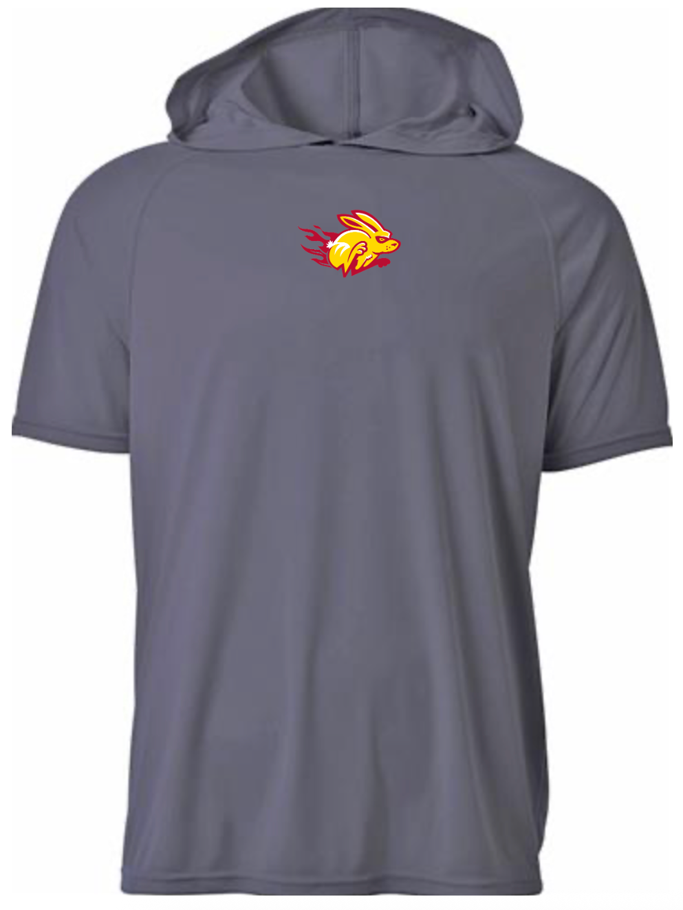 Grey Short Sleeve Sparky Hoodie