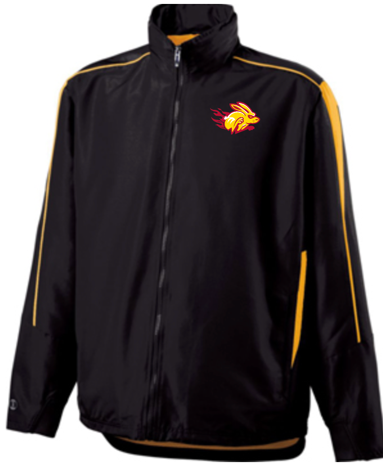 Holloway Full Zip Black/Gold Jacket with Sparky