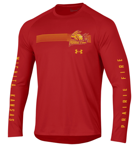 UnderArmour Red Long-Sleeve Tech T-Shirt
