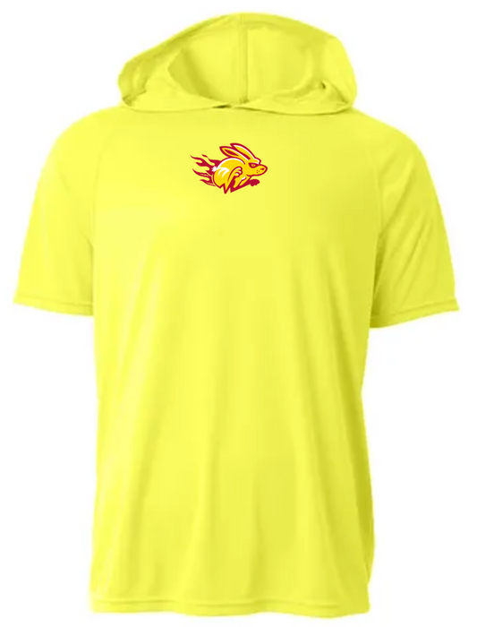 Safety Yellow Short Sleeve Sparky Hoodie