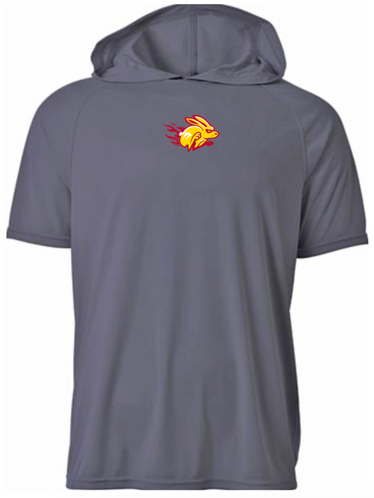 Grey Short Sleeve Sparky Hoodie